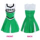 image 5 of Green Cheerleader Fancy Dress Costume Green | M