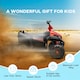 image 8 of AIYAPLAY 12V Kids Electric Quad Bike with 4 Wheels Spring Suspension, Red