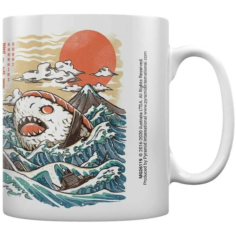 ILUSTRATA (SHARKIRI SUSHI) MUG - Coffee Mugs N/A