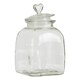 image 3 of Interiors by Premier Medium Storage Jar, Glass Canister with Heart-Shaped Lid, Ideal for Storing Sweets, Spices