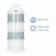 image 2 of Alecto BF-4 Baby Formula Dispenser, Milk Powder Tower with 4 Stackable Storage Containers, BPA-Free, Portable Feeding Solution for Home & Travel