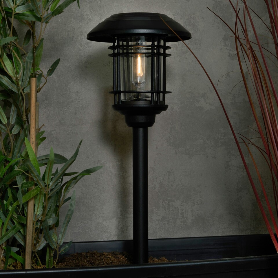 image 1 of BHS Caelum LED Outdoor Solar Spike Light, Black | Black | Black | 1