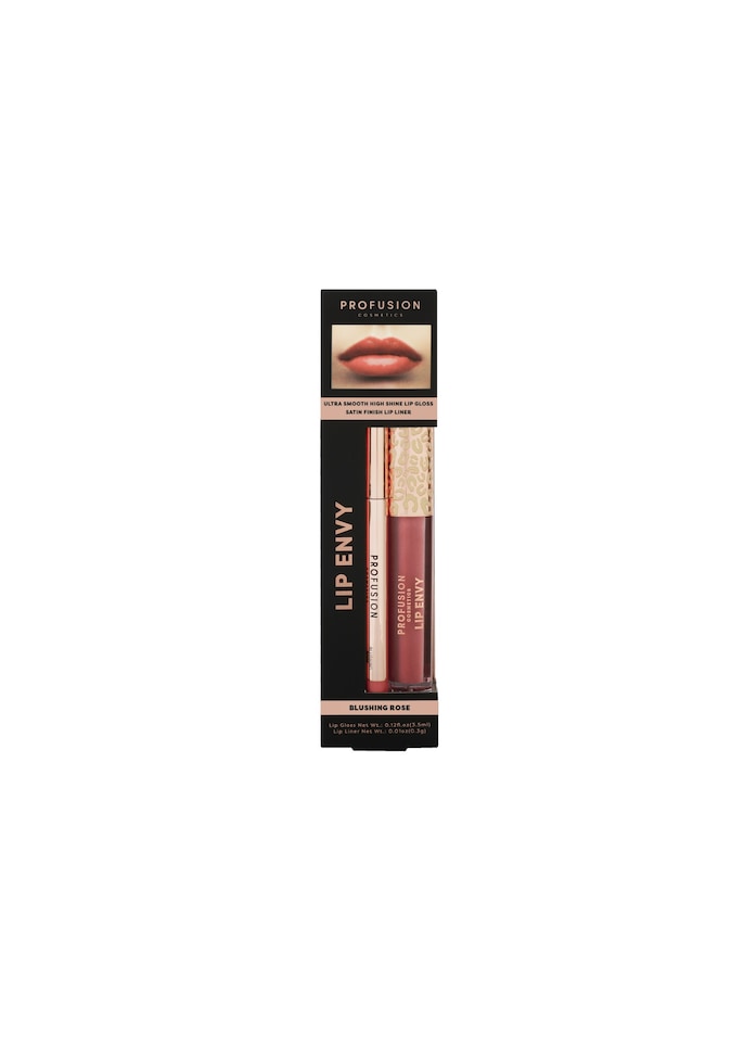 image 1 of Lip Envy Gloss and Lip Liner Duo Blushing Rose Pink