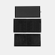 image 8 of OHS Soft Fleece Ribbed Long Rectangle Foldable Footstool Seat Storage Organiser Ottoman Black
