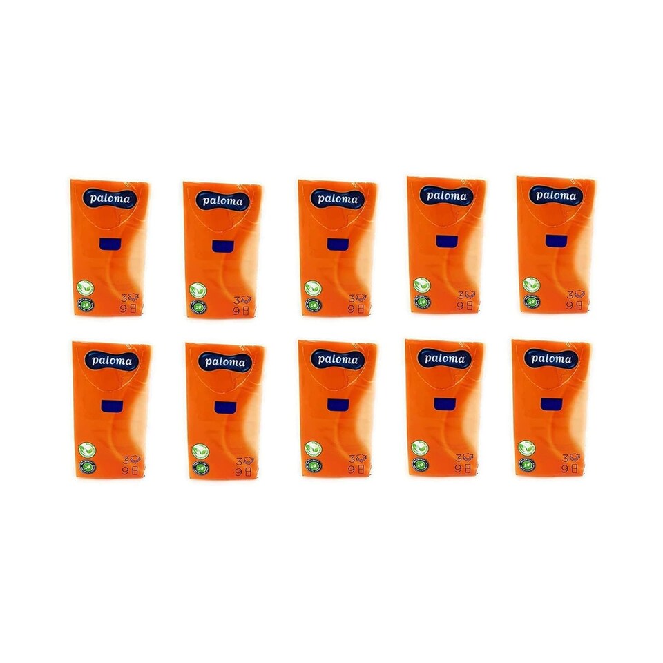 image 1 of Paloma Pocket 3ply Paper Tissues 10pk | Multi | One Colour | One Size | 1