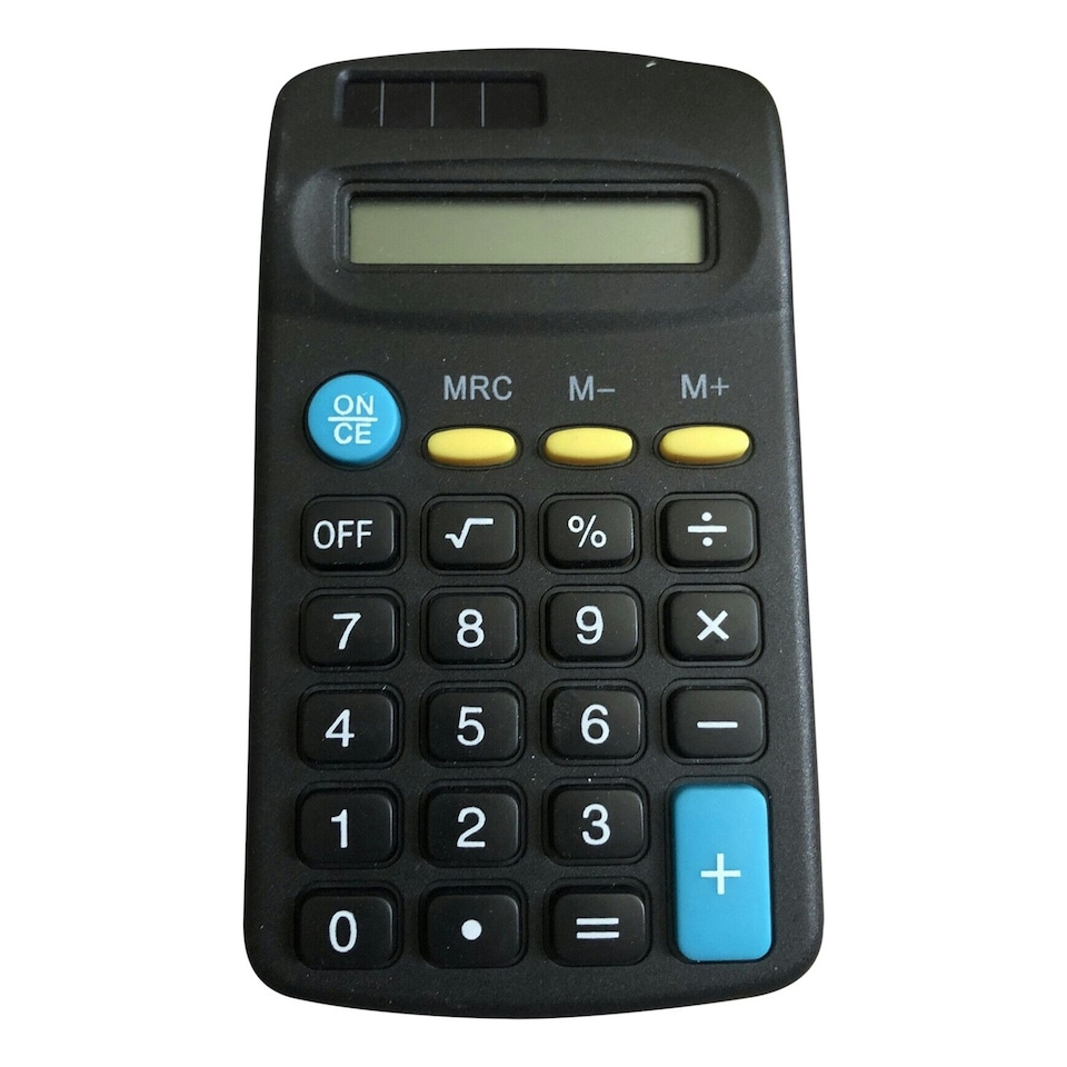 image 1 of Anker Mini Pocket Calculator - Black - One Size