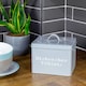 image 5 of Harbour Housewares 4 Piece Grey Vintage Metal Utility Canisters Set Utility Storage Utility Containers Storage Box Storage Container