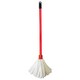 image 1 of 2 x Flock Strip Mop & Handle Highly Absorbent Perfect For Home & Office Use To Clean Hard Floors