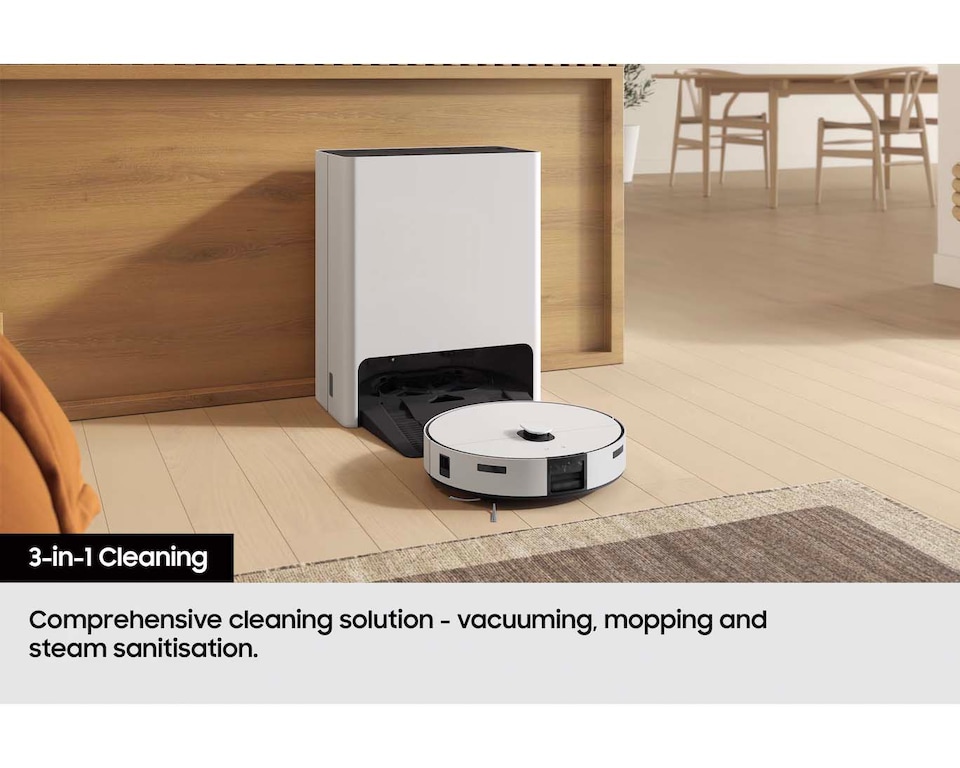 image 1 of Samsung VR7MD97714G Bespoke AI Jet Bot Combo Robot Vacuum Cleaner