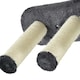 image 8 of PawHut Wall Mounted Cat Tree 4PC Kitten Activity Centre with Sisal Dark Grey