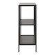 image 3 of Newcastle Low 2 Door Display Cabinet in Matt Black