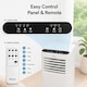 image 6 of EMtronics 7K BTU Air Conditioner with Fan and Dehumidifier - White