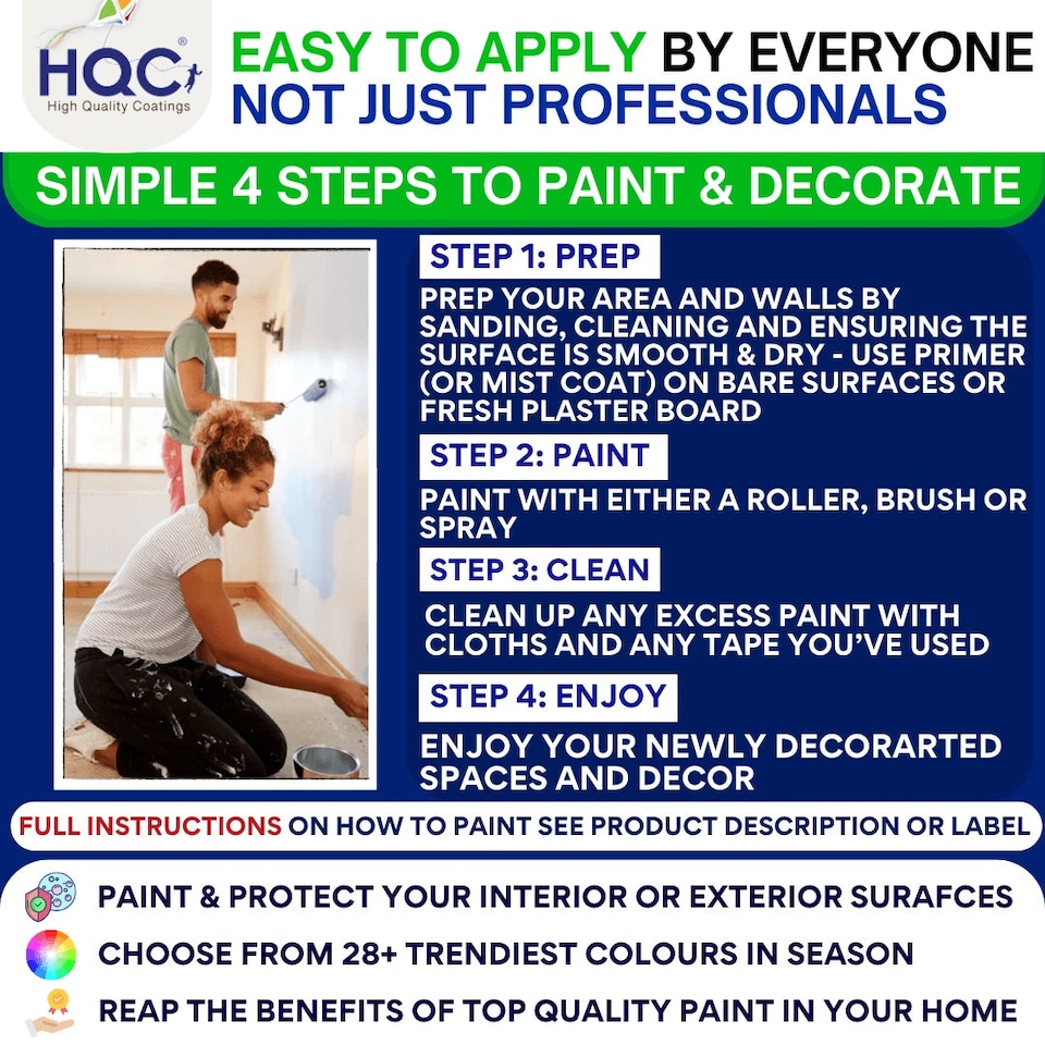 image 1 of HQC Anti Condensation Insulating Paint - Stops Condensation & Insulates Interior Walls & Ceilings - Dove Grey - 2.5L