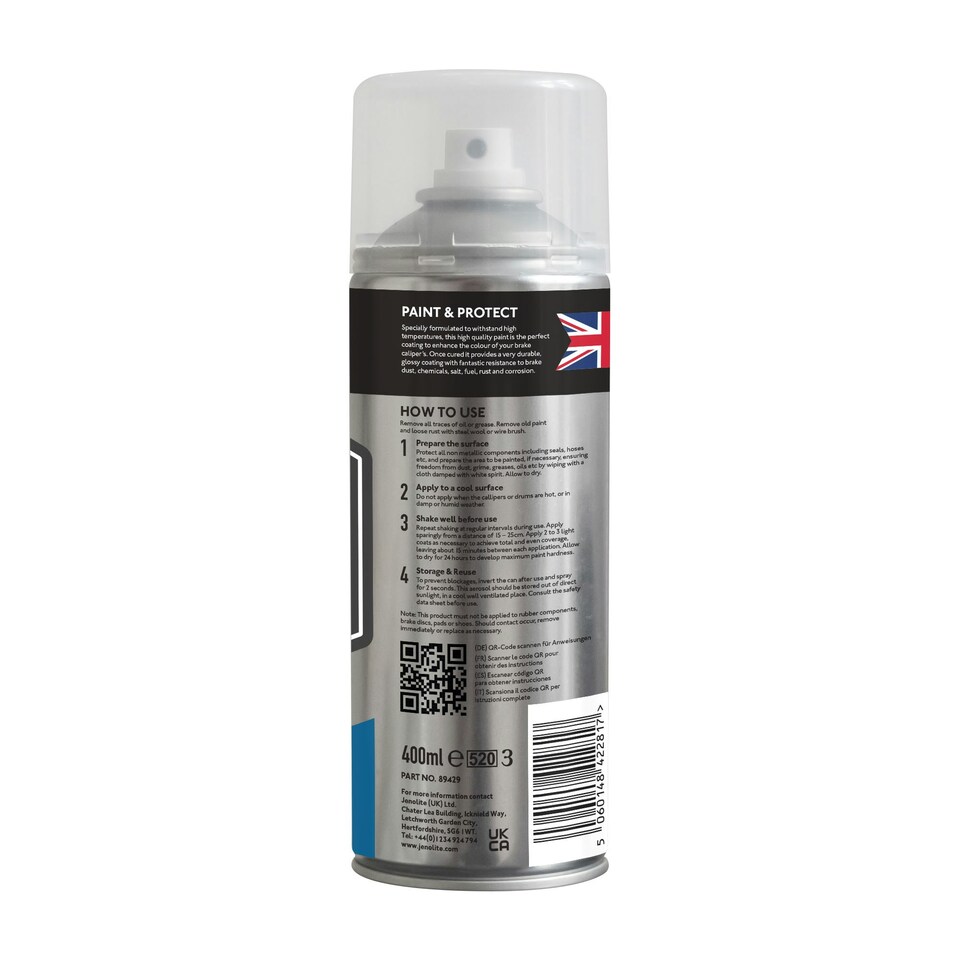 image 1 of Jenolite High Gloss Brake Caliper Paint - Blue - 400ml - 2-Pack