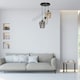 image 5 of Milagro Pendant Lamp Santiago Mix 3XE27 Black