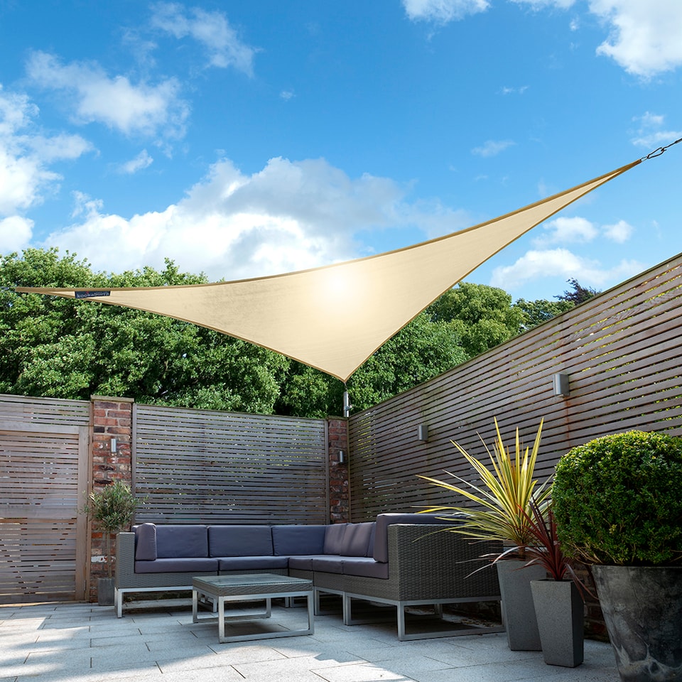 image 1 of 5m Triangle Waterproof Sand Sun Shade Sail