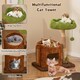 image 3 of COSTWAY Morden Cat Tree Cat Tower w/Scratching Posts