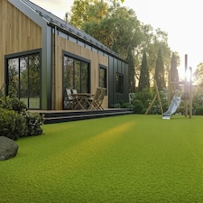 eDecks Orchid Artificial Grass, Outdoor Garden Lawn Turf - H 22mm x W 4m x L 7m