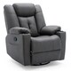 image 1 of Afton Electric Technology Fabric Auto Recliner USB Lounge Sofa Chair (Charcoal)