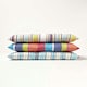 image 6 of Homescapes Seat Pad Luxury Cotton Stripe Indoor Outdoor Garden Dining Cushion | Multi | 40 x 40 cm | 1