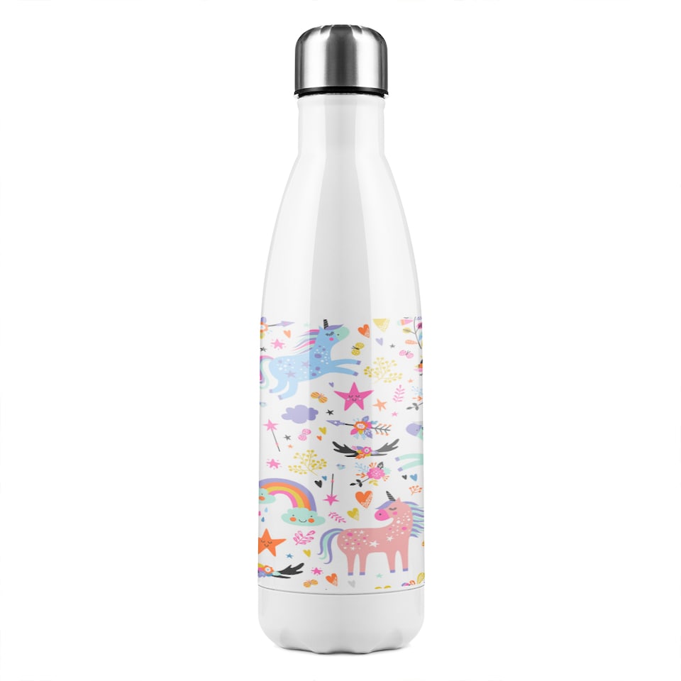 image 1 of unicorns Designer Stainless Steel Bottle | Multi | 500ml