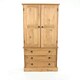 image 2 of Corona, 2 Door, 3 Drawer Wardrobe Brown