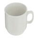 image 2 of Interiors by Premier Embossed White Ceramic Cup, Stylish Patterned Hot Drink Mug, Durable Stoneware Tea or Coffee Cup, Modern Cup
