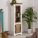 image 3 of Milano Solid Mango Wood Bookcase   White | Multi