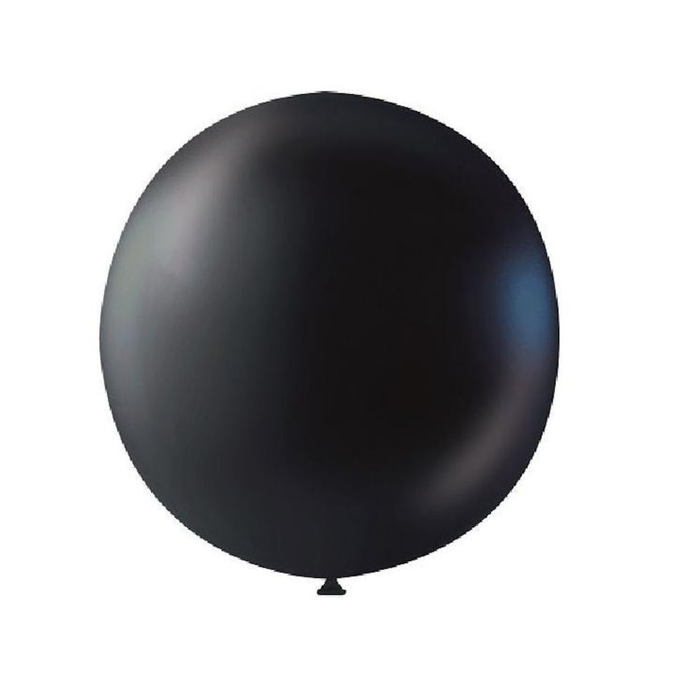 Its Girl Baby Surprise Latex Confetti Gender Reveal Balloon - Black - One Size