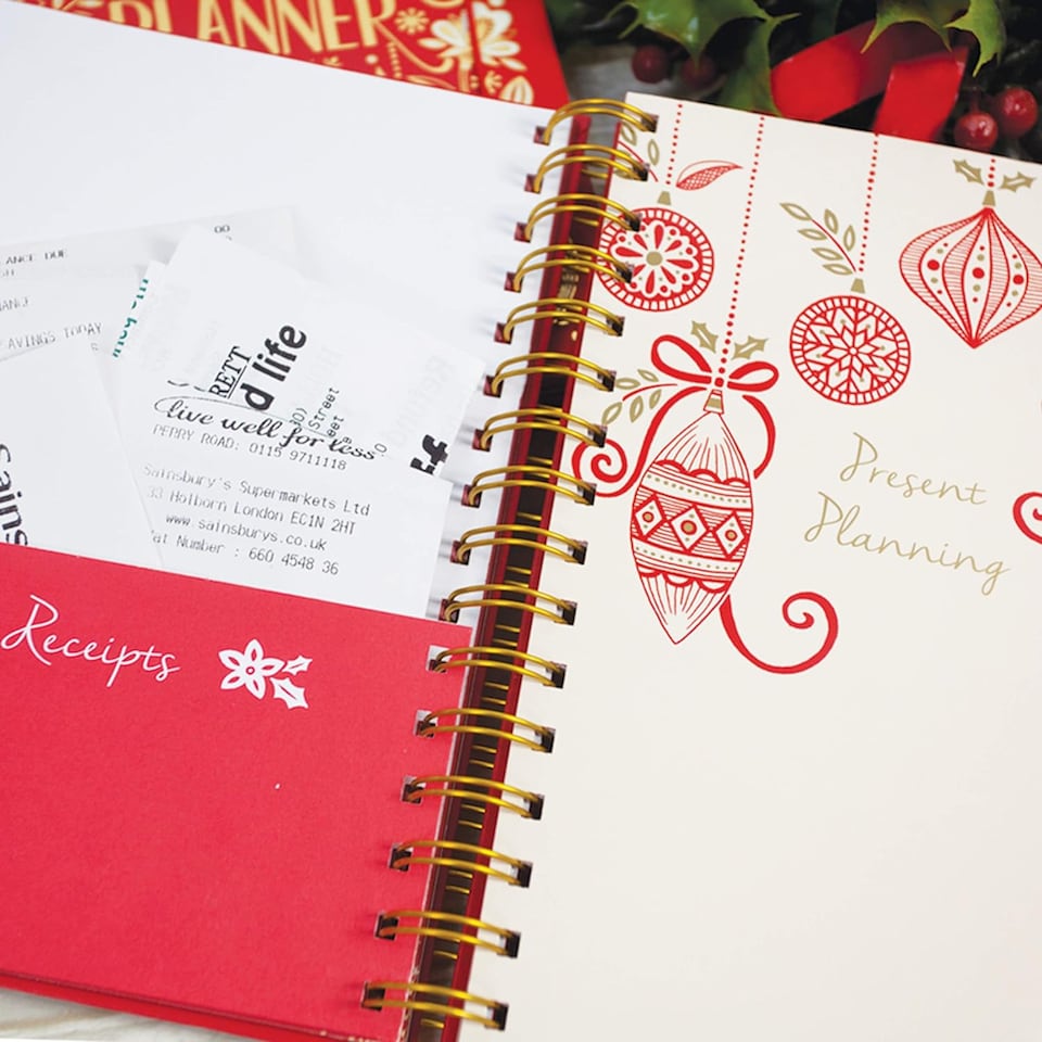 image 1 of Rachel Ellen A5 Christmas Organiser Book - 5 Year Planner