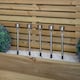 image 5 of 36cm 5 White LED Stainless Steel Solar Garden Path Lights