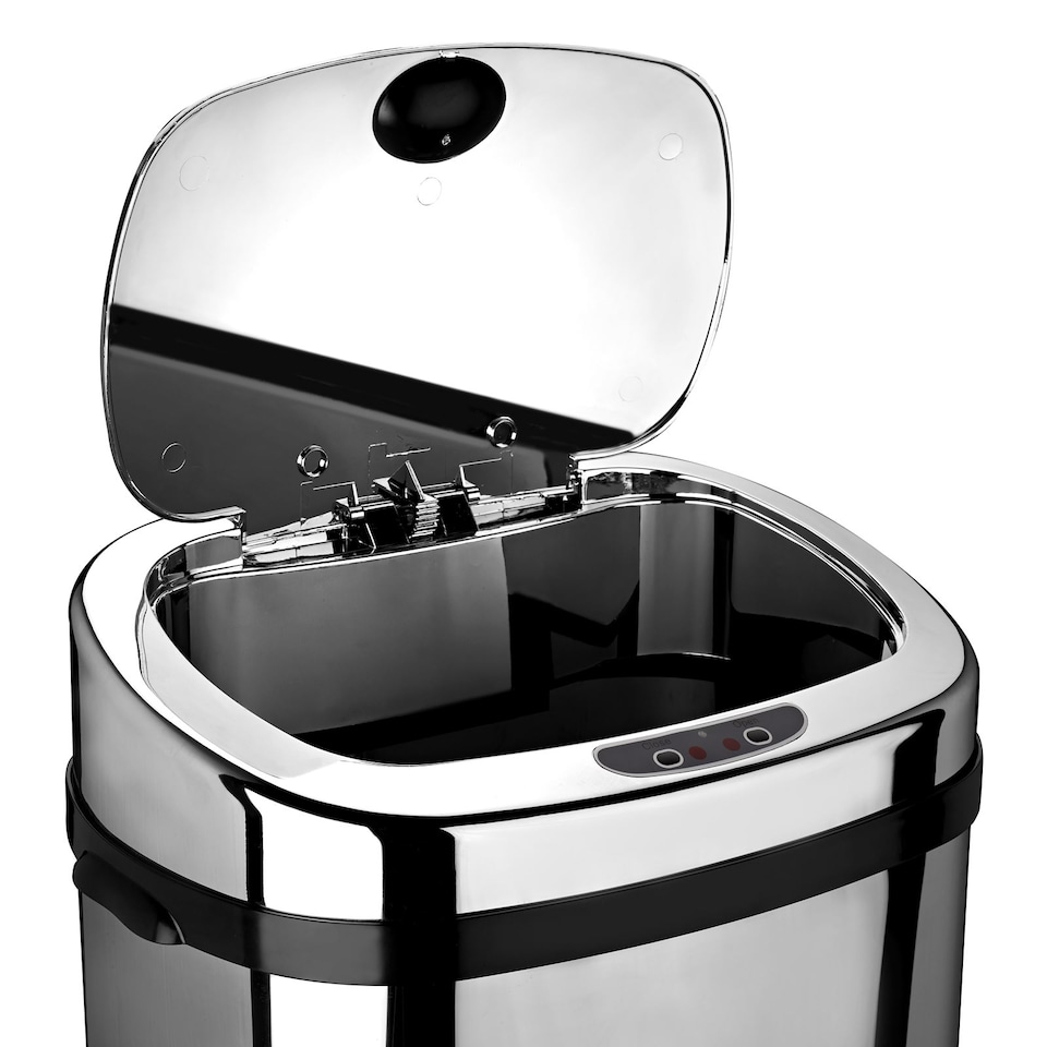 image 1 of 58L Stainless Steel Auto Sensor Kitchen Waste Dust Bin Automatic Motor STEEL