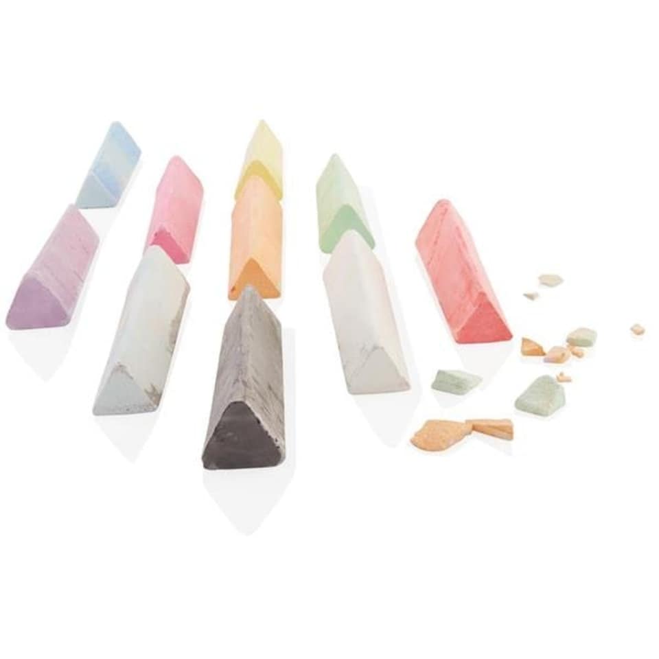 image 1 of Box of 10 Jumbo Coloured Chalk by World of Colour