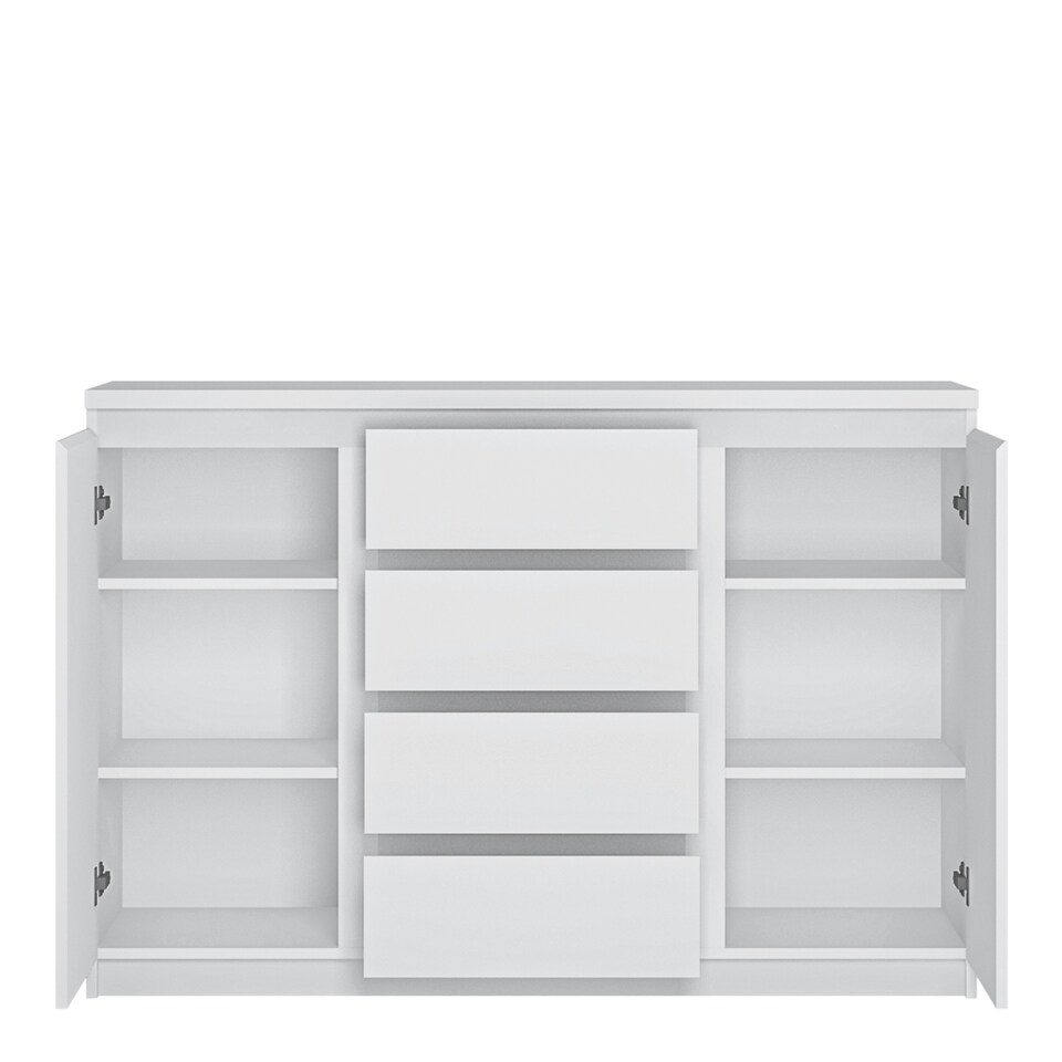 image 1 of Fribo 2 Door 4 Drawer Sideboard in White
