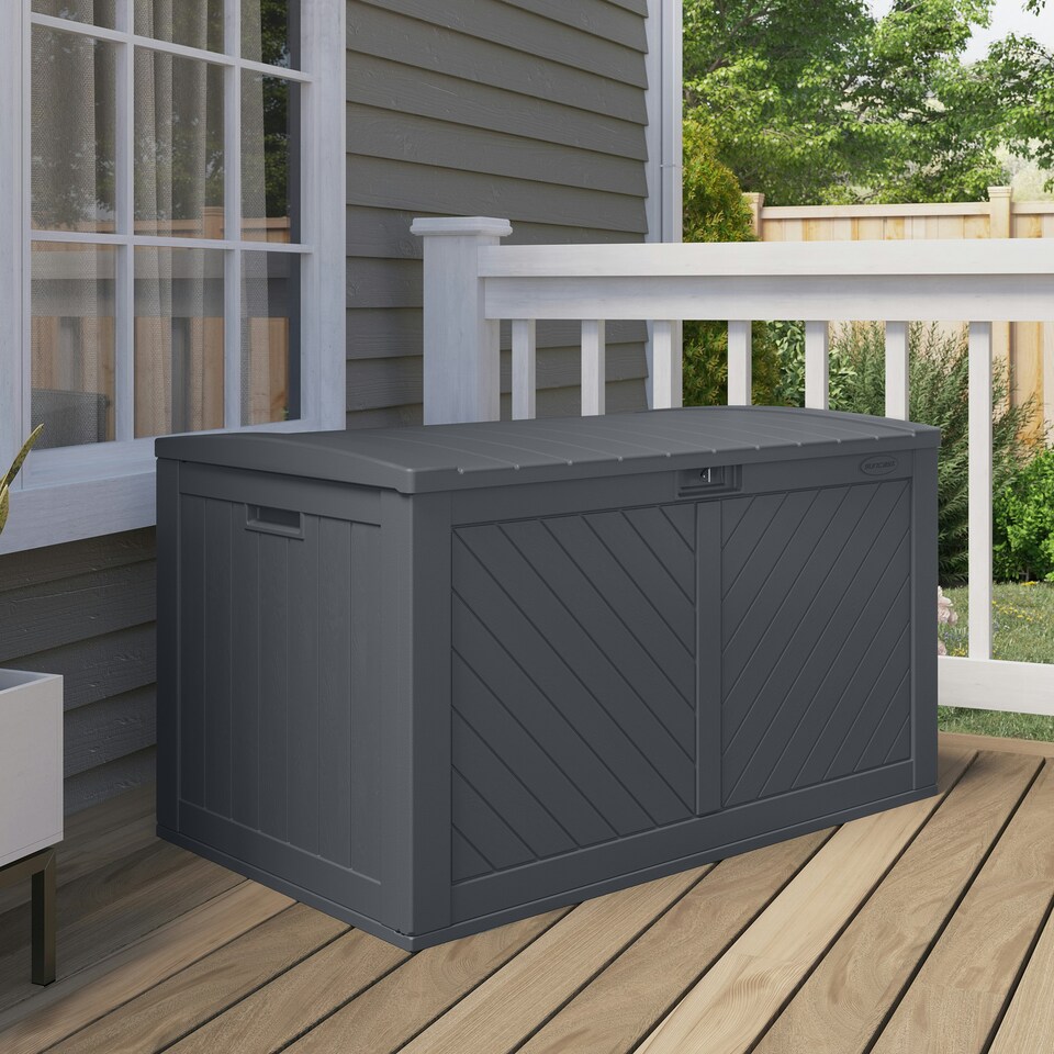 image 1 of Suncast Colorado 507L Storage Box - Cyberspace Grey Grey