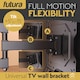 image 6 of Futura Heavy-Duty Universal TV Wall Mount Bracket for 26-60 Inch TVs, Tilt & Swivel Motion
