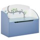 image 1 of HOMCOM Kids Wooden Toy Box Children Storage Chest Bench Organiser Bedroom Blue 