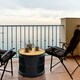 image 9 of COSTWAY 3-Tier Round End Table Coffee Snack Table Black