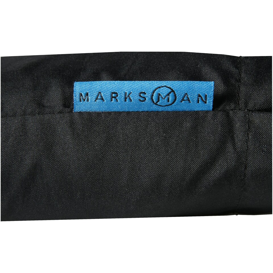 image 1 of Marksman 21.5 Inch Traveller 3-Section Auto Open & Close Umbrella - Solid Black - 30.8 x 98 cm