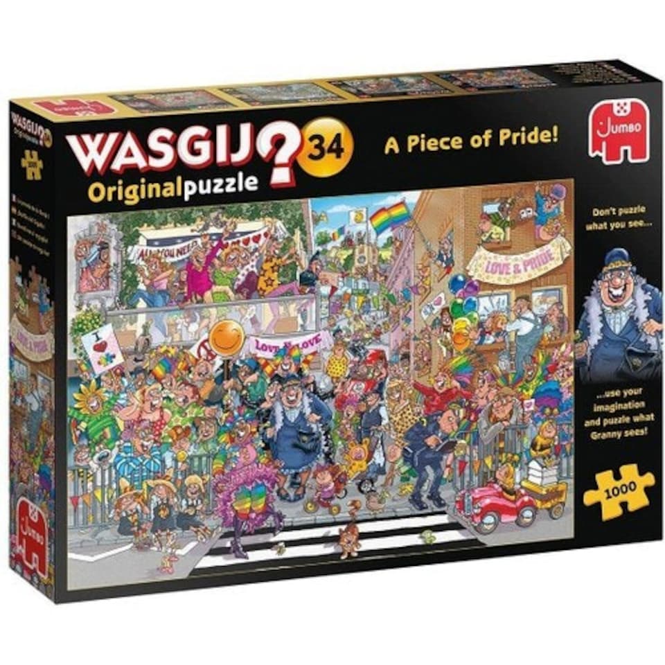 image 1 of Wasgij Original 34 'A Piece of Pride' 1000 Piece Jigsaw Puzzle