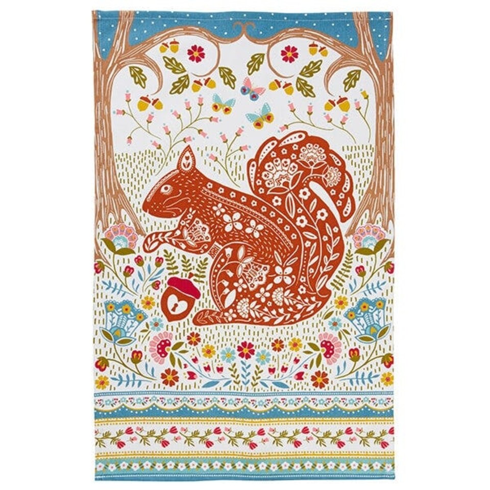 image 1 of Ulster Weavers Tea Towel Squirrel