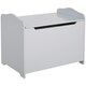 image 1 of HOMCOM 40x60cm Kids Storage Box Toy Organiser for Child 3 Yrs+ Bedroom Pink Grey | 60cm x 40cm x 48cm