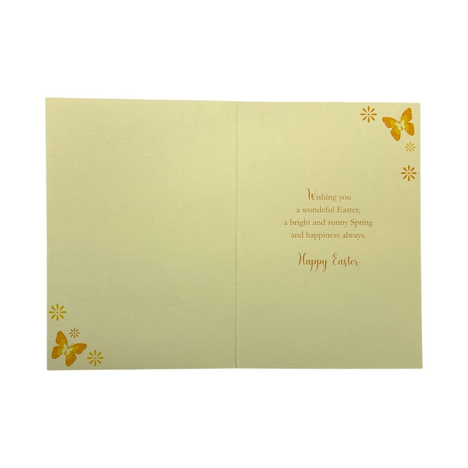 image 1 of To A Special Granddaughter Yellow Daffodil Flowers Design Easter Card