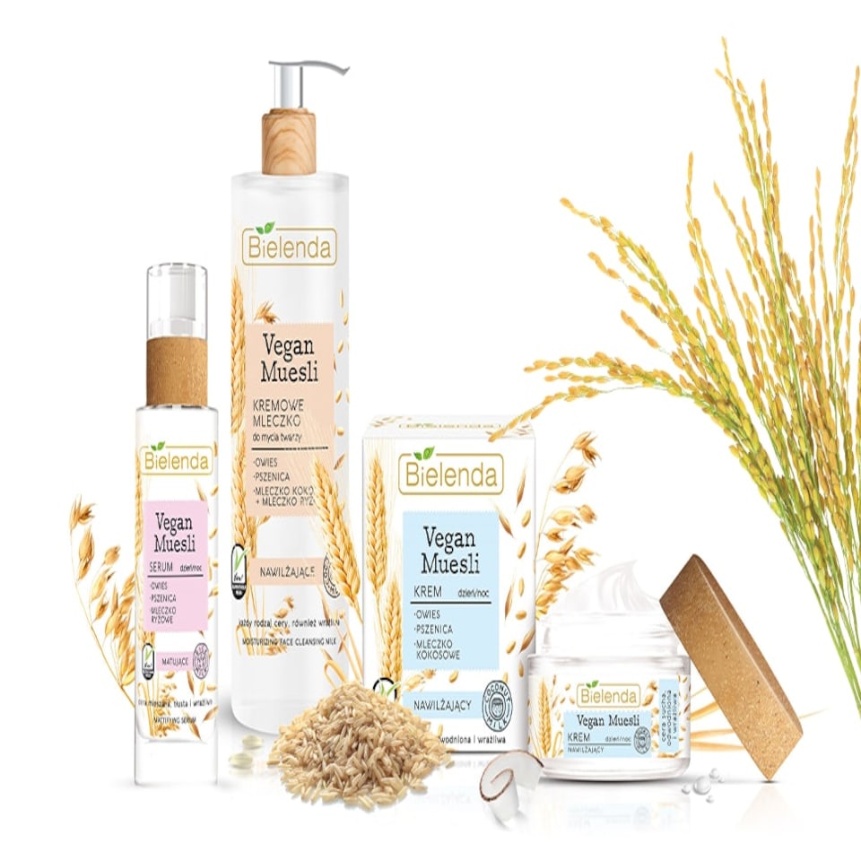 image 1 of Bielenda Vegan Muesli Moisturising Cream Oats Wheat and Coconut Milk 50ml