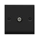 image 1 of SE HOME Matt Black Satellite Socket 1 Gang Black | Matt