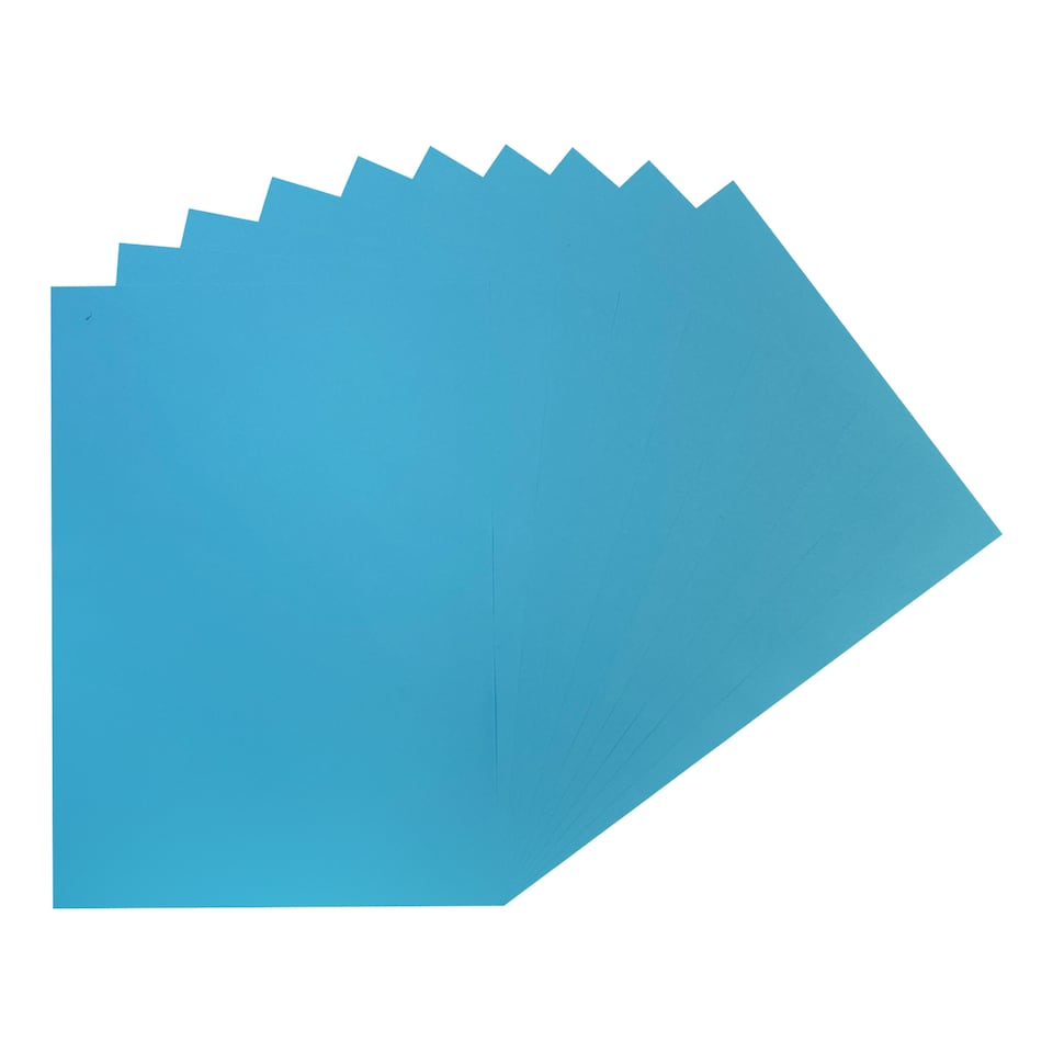 image 1 of Pack of 20 Sheets A2 Light Blue Colored Craft Papers 230gsm