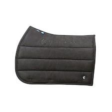 Coldstream Belford Suede Horse Saddlepad - Black - Pony/Cob