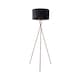 image 1 of ValueLights Camden Copper Tripod Floor Lamp with Black Shade | Black