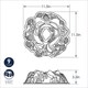 image 3 of Nordic Ware Silver Holiday Wreath Bundt Pan