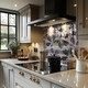 image 2 of Imprint Of Plant Splash Back | White